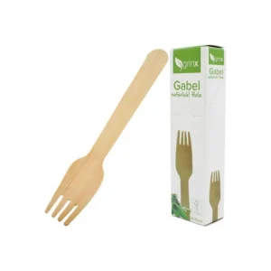 Party Cutlery Fork 20pcs Wood 15cm