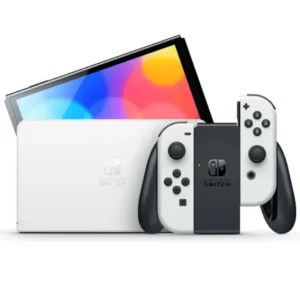 کنسول بازی نینتندو مدل Switch White OLED با دسته بازی (جویکان) سفید