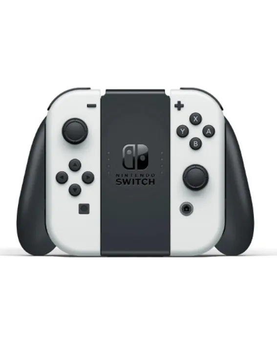 کنسول بازی نینتندو مدل Switch White OLED با دسته بازی (جویکان) سفید - Image 2