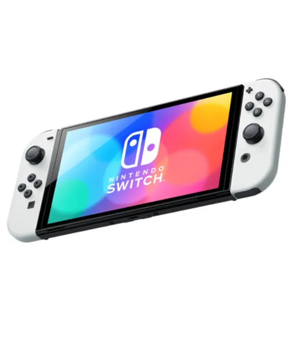 کنسول بازی نینتندو مدل Switch White OLED با دسته بازی (جویکان) سفید - Image 3