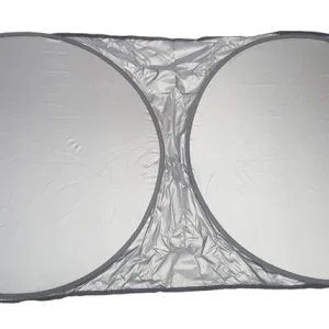 آفتابگیر شیشه جلو خودرو مدل عینکی به همراه کاور نگهدارنده